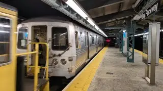 NYC Subway: R46 Death Move Transfer out of Coney Island Yard (5574-5577 & 5742-5745)