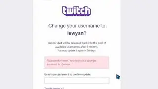 Changing Twitch Username
