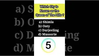 Which city of India is known as the queen of The hills?#hills #hillstation #shimla#ooty #darjeeling