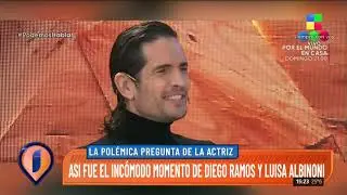 As&iacute; fue el inc&oacute;modo momento de Diego Ramos con Luisa Albinoni