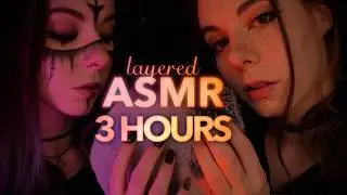 3h layered ASMR | close up Sleepy Whispering, slow Towel Scratching & Stormy Sounds, Mic Blowing