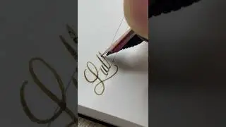Lullaby - handwriting with fountain pen #cursive #art #lettering #calligaraphy #satisfying