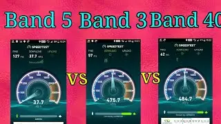 Jio LTE band 5 vs band 3 vs Band 40 Speedtest!