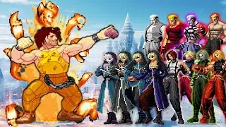 [Mugen KOF] Bomber Hugo vs Super Adel, Final Goeniko, Ryuji Yamazaki Team