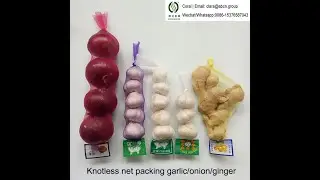 Machine de fabrication de sacs de filet d'ail et de pommes de terre  +8615376587043
