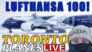 🔴 LIVE 100 YEAR LUFTHANSA 787 in SUPER COLD Toronto Airport! (YYZ)! January 24TH, 2026!
