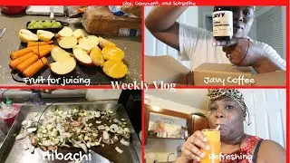 Hibachi&rsquo;s at Home+ Javy Coffee Review+ New Juicer+ Weekly Vlog