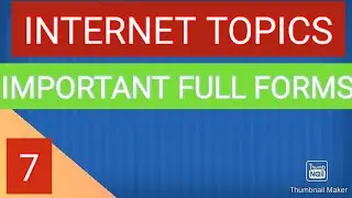 INTERNET TOPICS IMPORTANT FULL FORMS #APPSC #APPSCCPT #CPTFORPSGRADEV #TSPSC