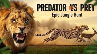 The Jungle Kingdom: Predator vs Prey | Epic Lion & Cheetah Hunting in Real Jungle