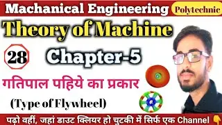 Flywheel in Hindi || Type of Flywheel || Rim type & Disc type | Theory of Machine | Flywheel Explain
