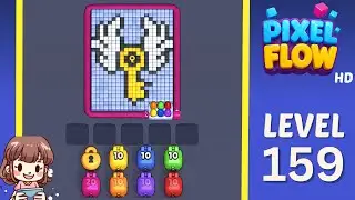 Pixel Flow Level 159 Solution Walkthrough
