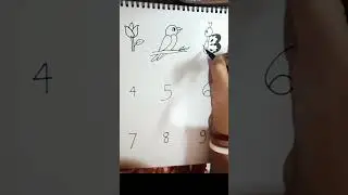 learn to draw different things from number1 to 9 #viral #drawing #easydrawing #tutorial #funlearning