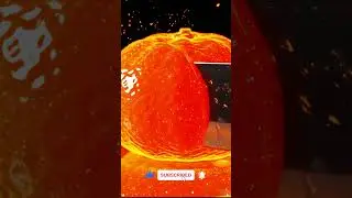 #shorts cutting an ENERGY BALL mandarine ASMR
