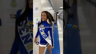 SENIOR NIGHT HYPE! 🎉 Cheer Squad NAILS the Beyonce 7/11 Trend! 💃🔥 #cheerleaders #basketballcheer