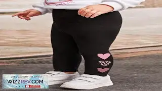 SHEIN Baby Girl Casual Cute Cartoon Heart & Leopard Print Pattern Leggings