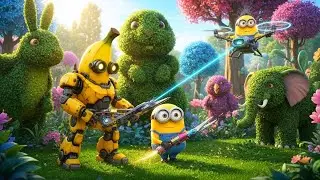 Minions Turn a Peaceful Garden Into a Wild Tech Adventure 😂🌿⚡ | Funny Minion Animation