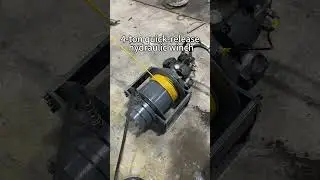 4-ton quick-release hydraulic winch! #Hydraulic Winch #Crane Winch #On-board Crane Winch