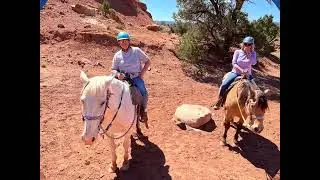 Horseback riding in Capitol Reef Park, Utah.