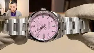 The Oyster Perpetual 36 with a candy pink dial and an Oyster bracelet Ref.126000 (Rolex Barbie)
