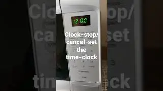 set clock cookworks microwave