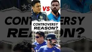 VIRAT KOHLI VS ANIL KUMBLE CONTROVERSY EXPLAINED! #shorts