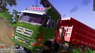Mudrunner truck china game mod, Truck off road simulator ep338 #automobile #mudrunner #simulation