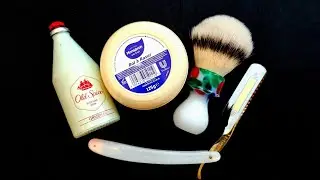 Monsavon au lait Bol a Raser Shaving Soap. Bismark 6/8 Hollow Straight Razor.