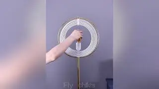 Modern Ins Pleated Blinds Globe LED Floor Lamp （Display and installation)
