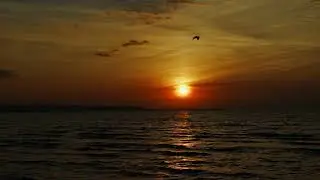 SUNSET BEACH AMBIENCE | FOR SLEEP AND RELAXING | LOOPED for 2 HOURS | MEDITATION AND CREATIVE ENERGY