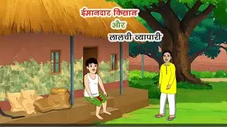 Imandar Kisan or Lalchi Vyapari || New Cartoon Moral Story || Hindi Cartoon Kahani 2025 ||