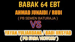 Turnamen EBT V 2022 PLG || Ganda Veteran || YAYAN / BADI VS JUNAIDI / RUDI || Gor Warsito Pakri.