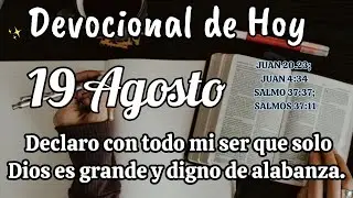 Devocional de hoy 19 Agosto |  Devocionales cristianos | Devocionales diarios | Devocional