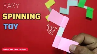 How to make easy toys for kids | Diy easy spinning toy for kids | Origami spinning toy 