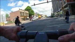Niagara Square to University at Buffalo City Campus | POV | Electric Scooter ride