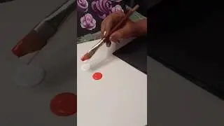 🤩👍How to load the brush for Onestroke Painting- Tutorial -1 /#beginners #shorts #acrylicpainting