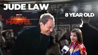 Jude Law Interviewed By Little Girl At Captain Marvel Premiere
