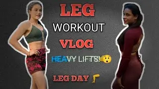 My Intense Leg Day Routine! 🔥 | Leg Workout Vlog 🍑
