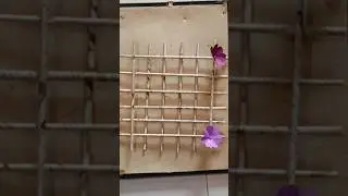 Beautiful paper flower wall hanging craft &hearts;️अखबार की कबाड़ का इस्तमाल ऐसा भी 😱#shorts #art