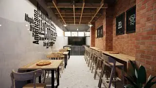 Cafeteria Design Layout | Restaurant Interior | Pizza Shop | Industrial Design | Coffee Shop & Cafe