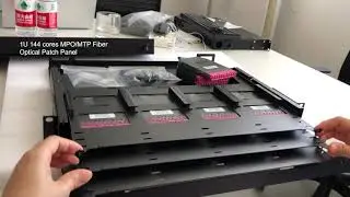 High Density 1U 144 cores MPO/MTP Fiber Optical Patch Panel for Data Center