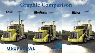 Universal Truck Simulator - Test apk graphic comparison