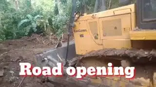 Road opening bulldozer work, Equipment & Operator Channel