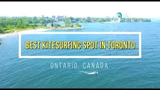4K - Best Kitesurfing Spot in Toronto, Ontario, Canada | Extreme Sport