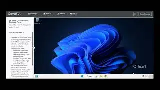 Testout | Network + | 3.4.8 Lab: Troubleshoot Disabled Ports