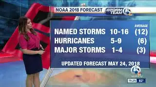 NOAA 2018 Hurricane Forecast: 10-16 named storms