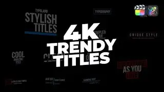 Top Apple Motion Projects: Trendy Titles