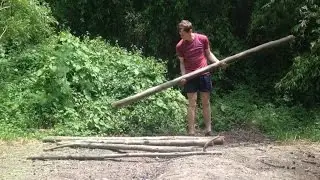 Bush Hut 3: Getting wood