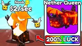 Я прошел путь от нуба до профессионала с OP PETS в Roblox Bee Rich!
