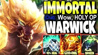 Immortal WARWICK Top Lane Build did the MOST SUNFIRE DAMAGE I EVER SAW - League of Legends Gameplay