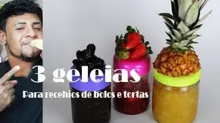 COMO FAZER 3 GELEIAS PROFISSIONAIS  PARA RECHEIOS DE BOLOS E TORTAS | @Alexandrealarcao